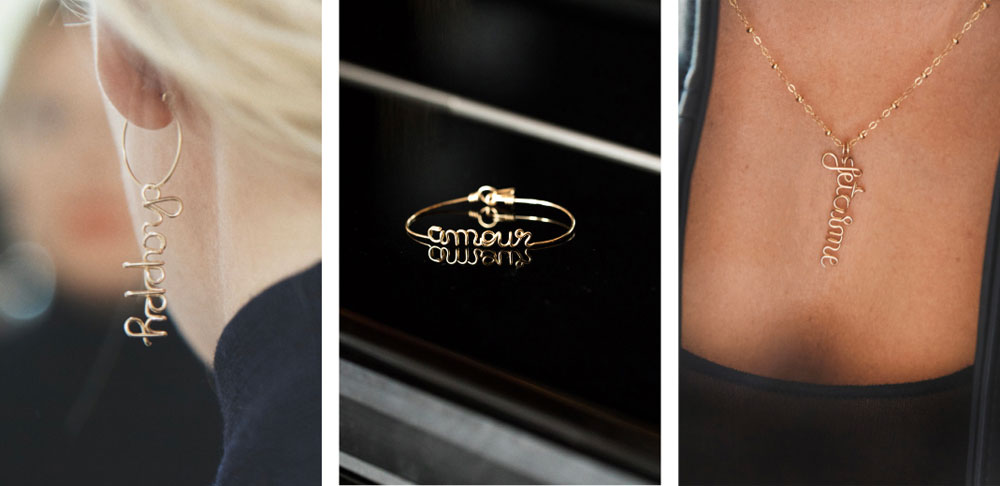 Ideal für den Muttertag - oder Dich selbst: Personalisierte Schmuckstücke von Atelier Paulin, die morgen bei Vestibule live angefertigt werden. 