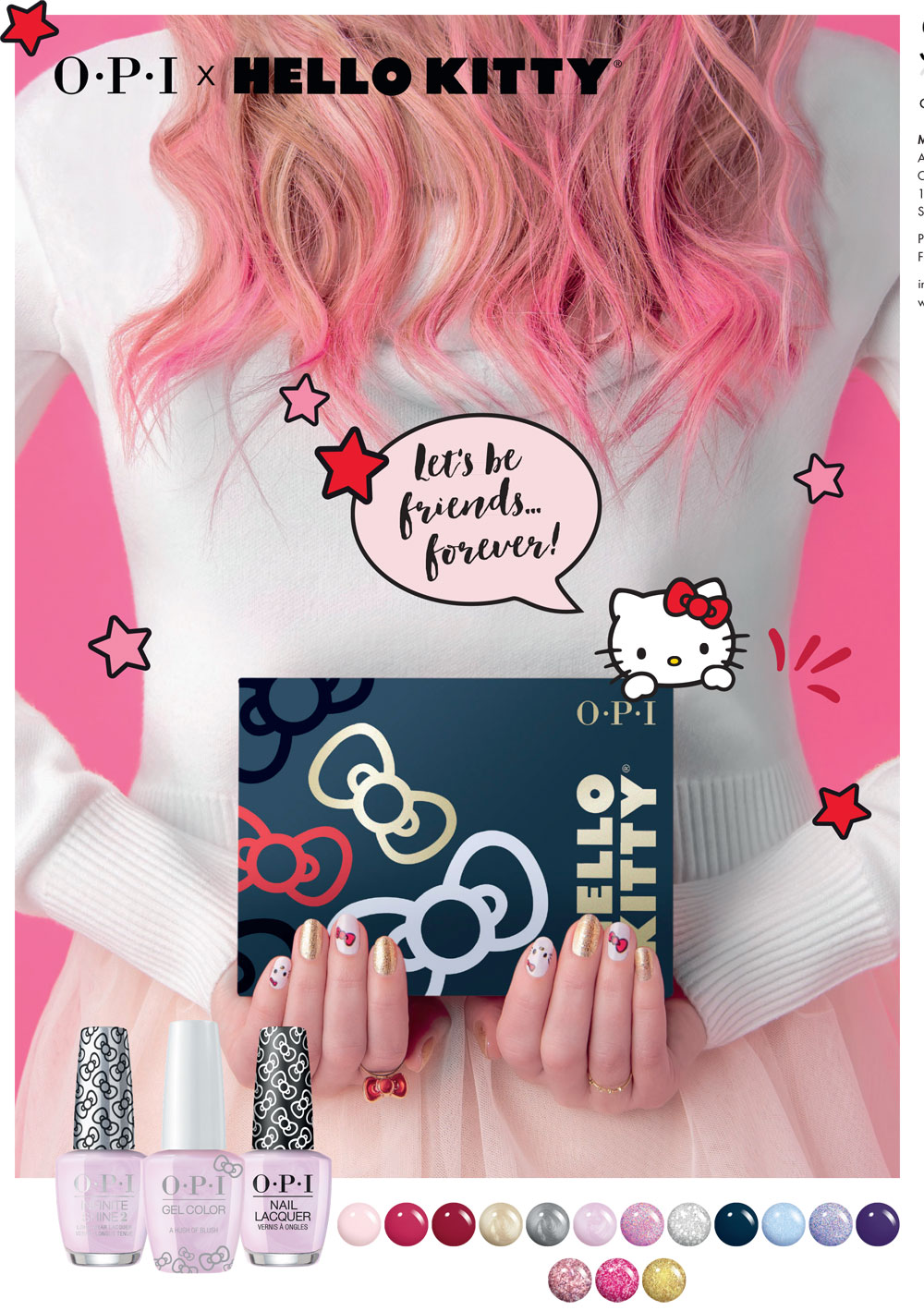 Let's be friends: Aufgrund grosser Nachfrage gibt es eine Neuauflage der beliebten Nagellack-Kollektion Hello Kitty by OPI.