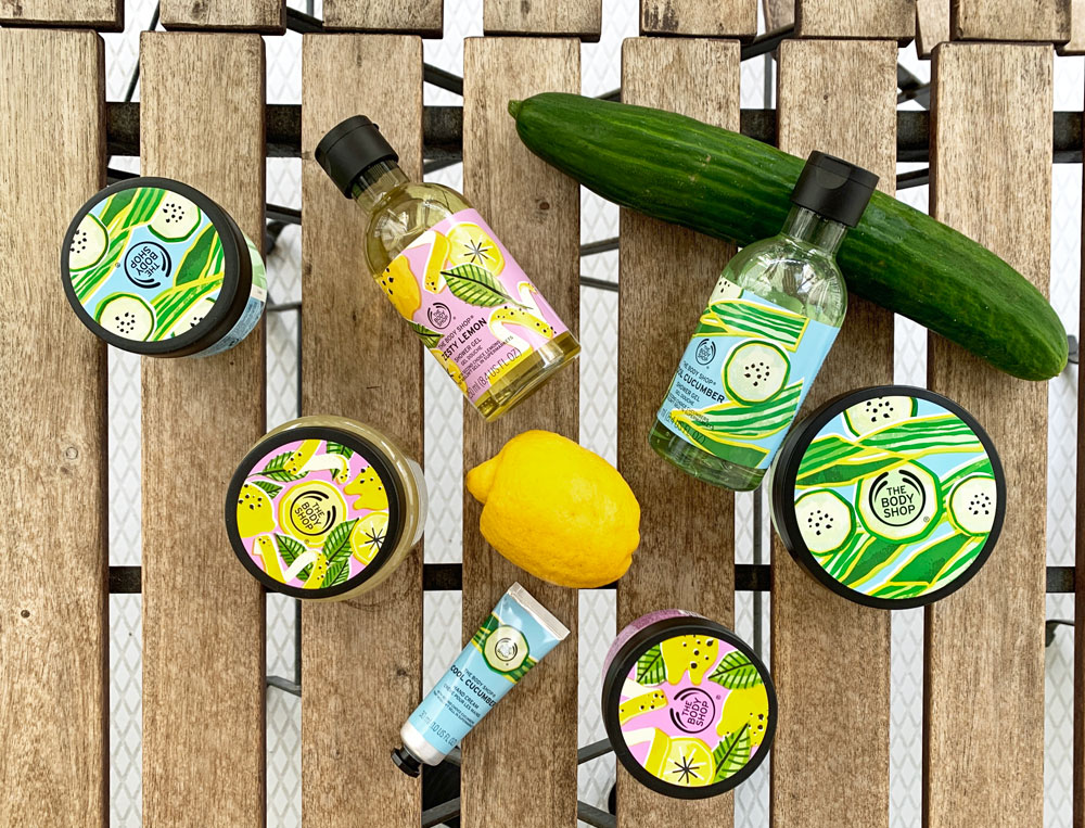Stay cool and win: sonrisa verlost die neuen, limitierten Sommerkollektionen Cool Cucumber und Zesty Lemon von The Body Shop.