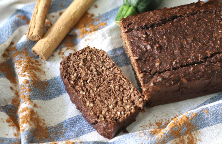 Schmeckt lecker, enthält viele gesunde Schönmacher und ist schnell gemacht: der Zucchini-Schokoladen Kuchen à là sonrisa.