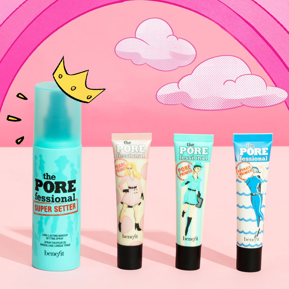 Lassen XL-Poren optisch kleiner wirken: Die Produkte der Porefessional-Linie von Sephora, die um einen neuen Setting Spray erweitert worden ist.