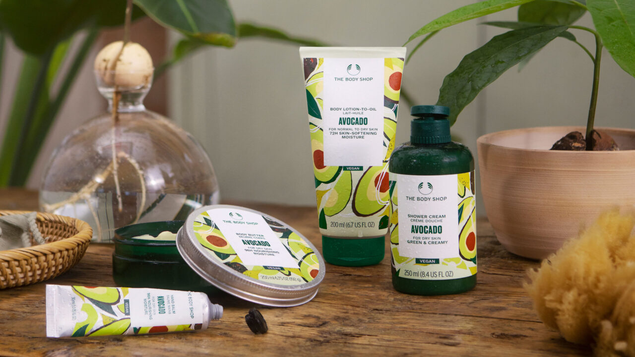 The Body Shop lanciert die neue Avocado-Körperpflegelinie mit nachhaltig gewonnenem Avocadoöl.