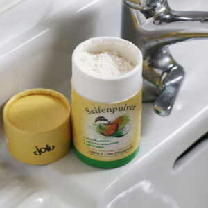 Nachhaltig schön? Das ist möglich – zum Beispiel dank des neuen Seifenpulvers von Jolu.