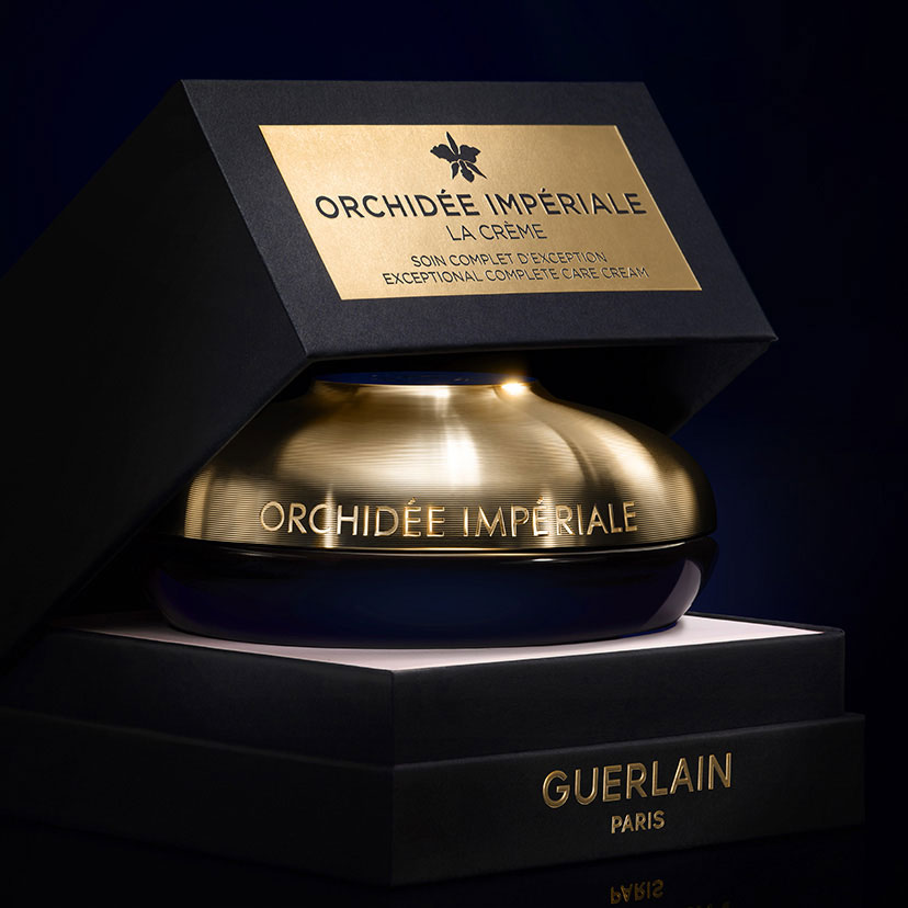 Guerlain erweitert das Sortiment der luxuriösen Hautpflegelinie Orchidée Impériale um zwei neue Crèmes mit einer innovativen Formel zur sichtbaren Verjüngung der Haut.