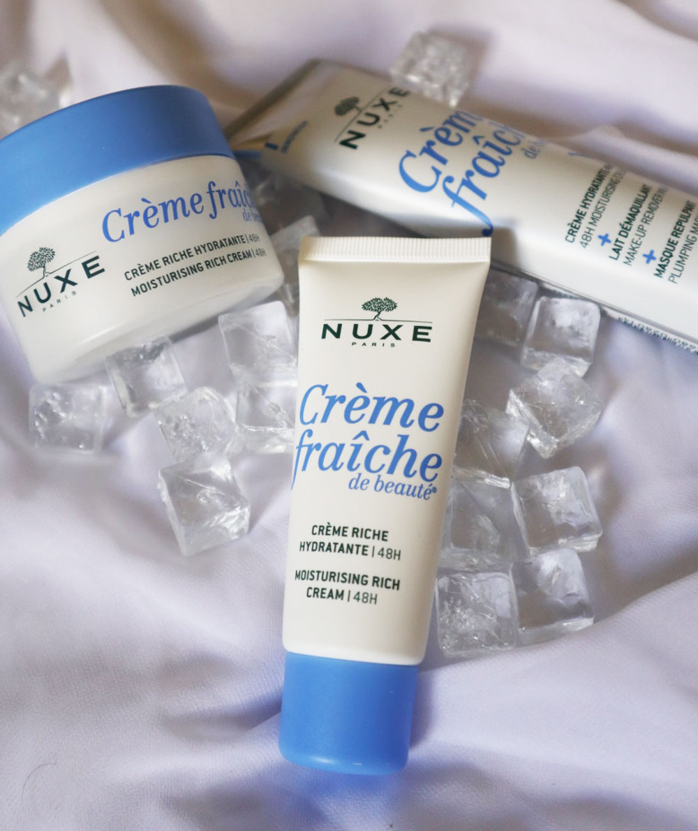 Die neue 3in1 Crème Fraîche von Nuxe vereint verschiedene Produkte in einer Tube und ist damit ideal, um mit leichtem Gepäck zu reisen. 