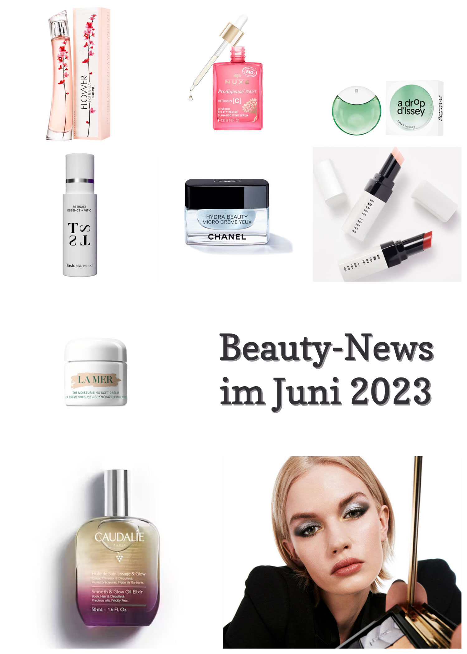 In den Beauty-News vom Juni 2023 auf sonrisa.ch findest Du eine Übersicht mit den besten Lancierungen aus dem Beauty-Kosmos.