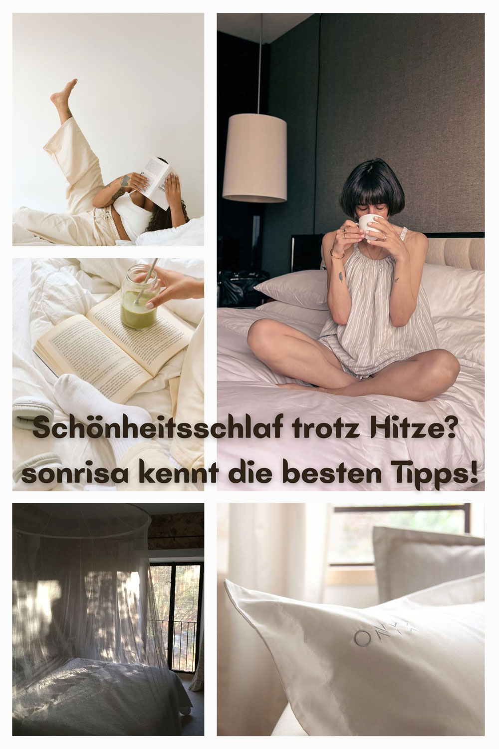 Besser schlafen bei Hitze: Auf sonrisa gibt es die besten Tipps für erholsamen Schlaf in warmen Sommernächten – von Kühltricks bis Einschlafhilfen