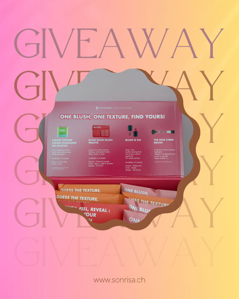 Grosse Beauty-Verlosung: Sichere dir jetzt die Chance auf die exklusive Sephora Mystery Box Blush mit den Blush-Favoriten der Profis und starte strahlend in den Spätsommer.