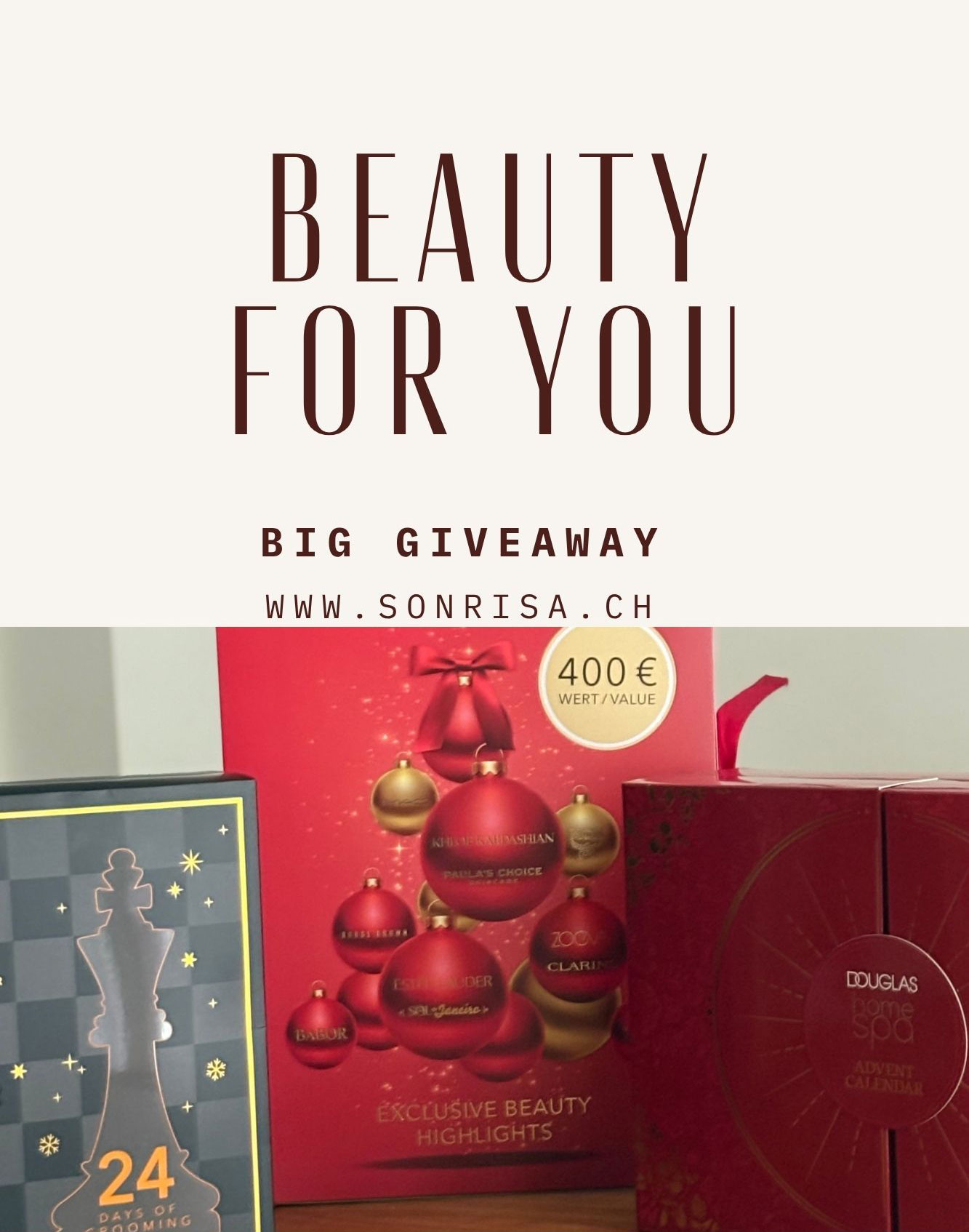 Drei limitierte Douglas Beauty Adventskalender 2025 bei sonrisa gewinnen
