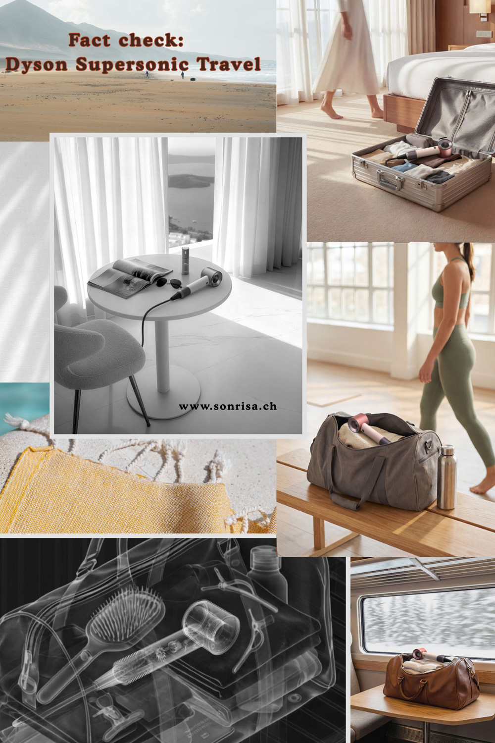 Auf sonrisa geht es um den neuen Dyson Supersonic Travel und warum der kompakte Hair Dryer in der Beauty-Szene als potenzielles Must-have für Reisen diskutiert wird.