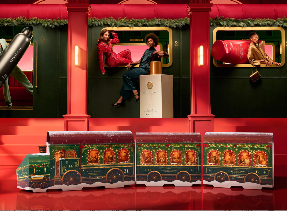 Der Rituals Premium Adventskalender 2026 steckt voller Beauty-Überraschungen, sorgt für festliche Vibes und kommt in Form eines dekorativen Zuges. Auf sonrisa gibt es zum Auftakt der Serie "schöner Schenken" den beliebten Adventskalender im Wert von CHF rund 280 gewinnen.